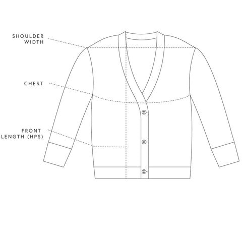 How Our Custom Women’s Sweater Development Process Works fw23 shelter cotton cardigan siz