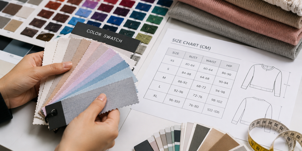 custom women’s knitwear quotation