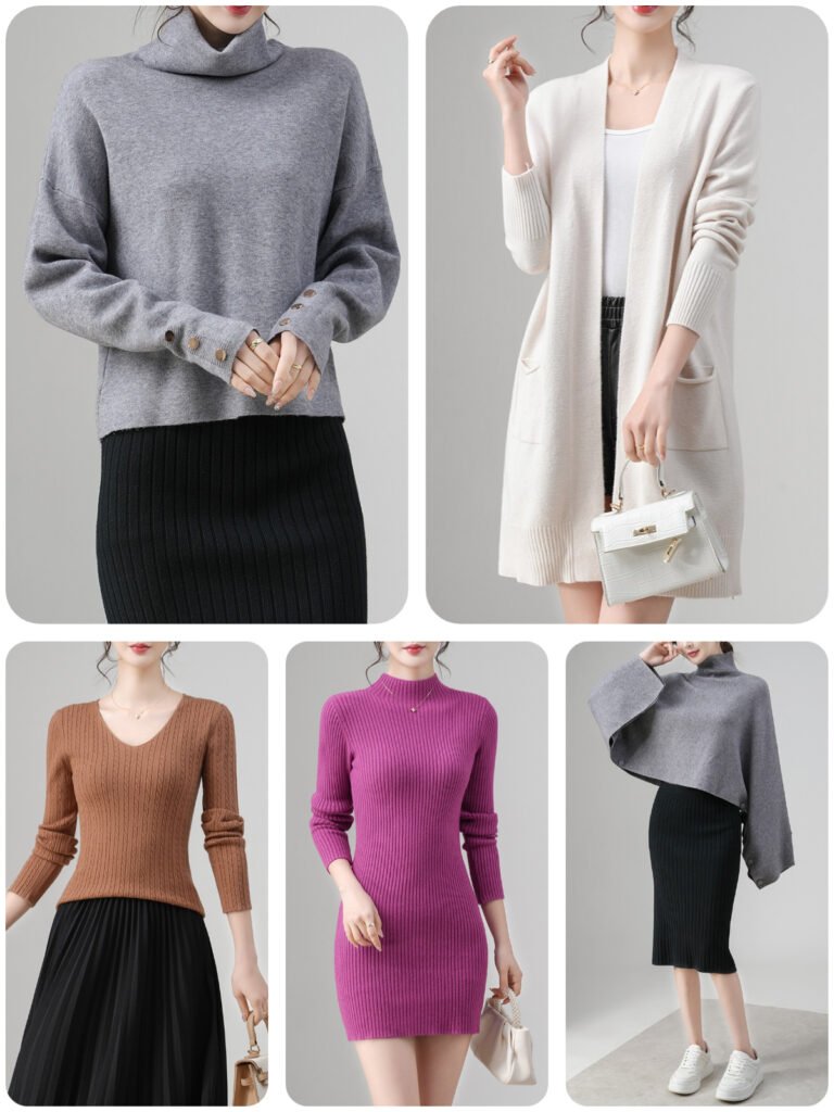 women’s sweaters sample room